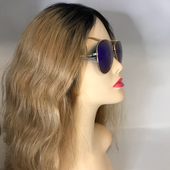 Classic Aviator Sunglasses Flash Full Mirror lenses Metal Frame for Men Women UV - Picture 3 of 5